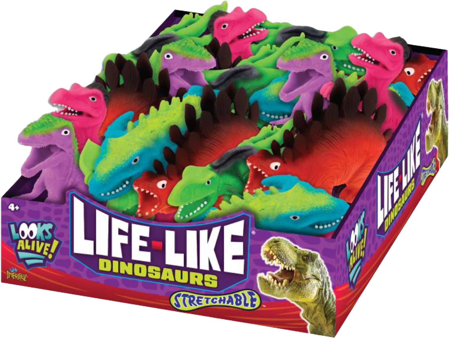 ET Products - Wholesale Figurine Toy - Kids - Life-Like Dinosaurs 24-Piece Dinosaurs Counter Display0