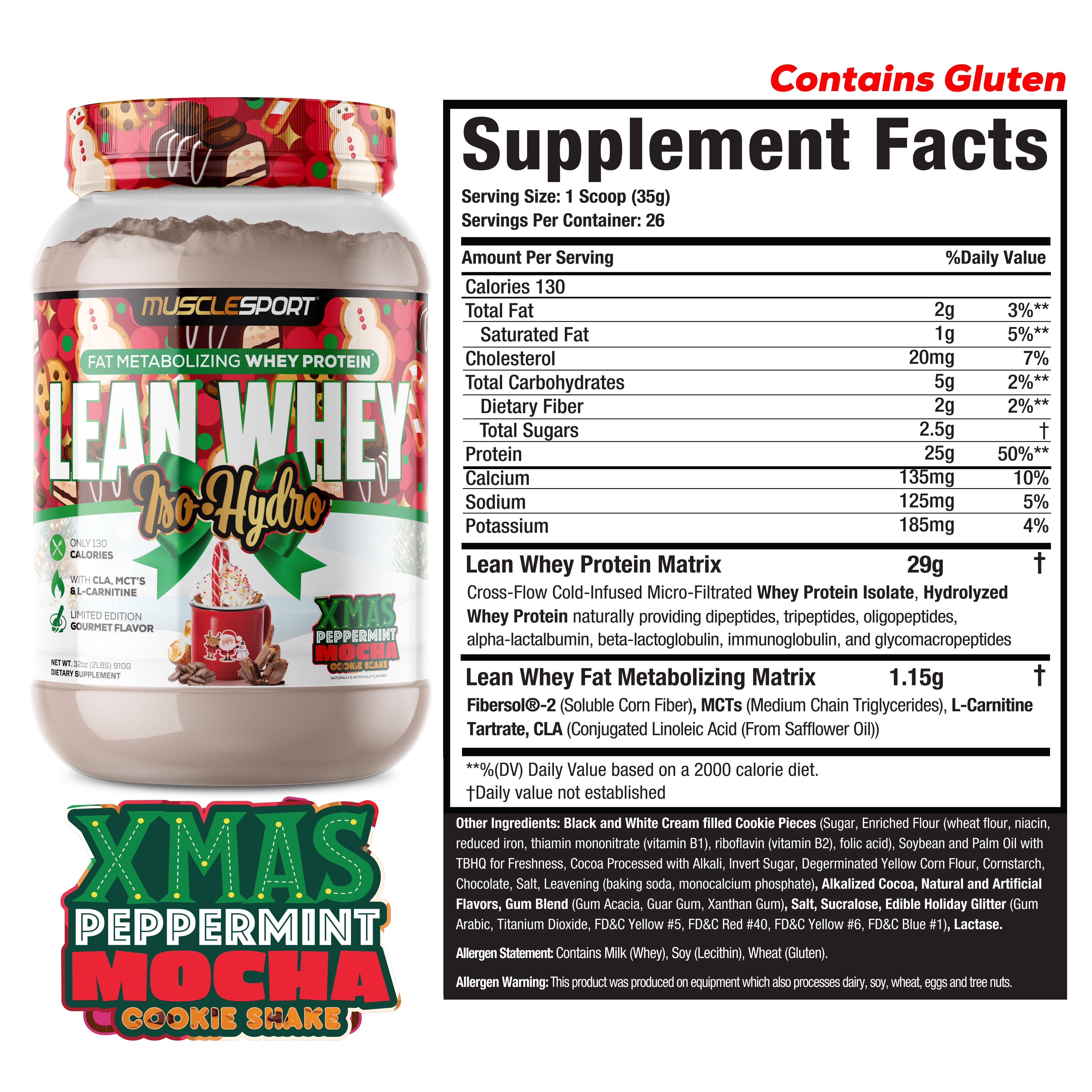 MuscleSport - Wholesale Protein/superfood powder - Lean Whey® Iso Hydro Gourmet Protein 2lb - Limited Edition11