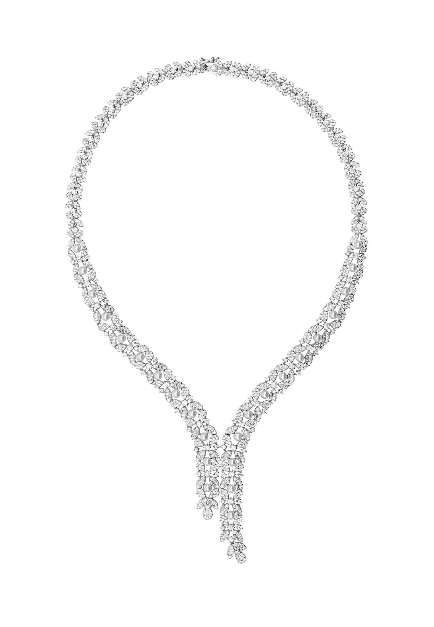 Latelita – Engroshandel Halskæde med vedhæng – Marchioness Statement Halskæde Perle Sølv2