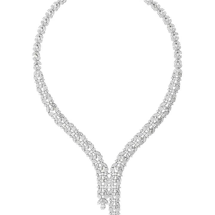 Latelita - Vente Colliers à pendentif - Collier Déclaration Marquise Perle Argent2