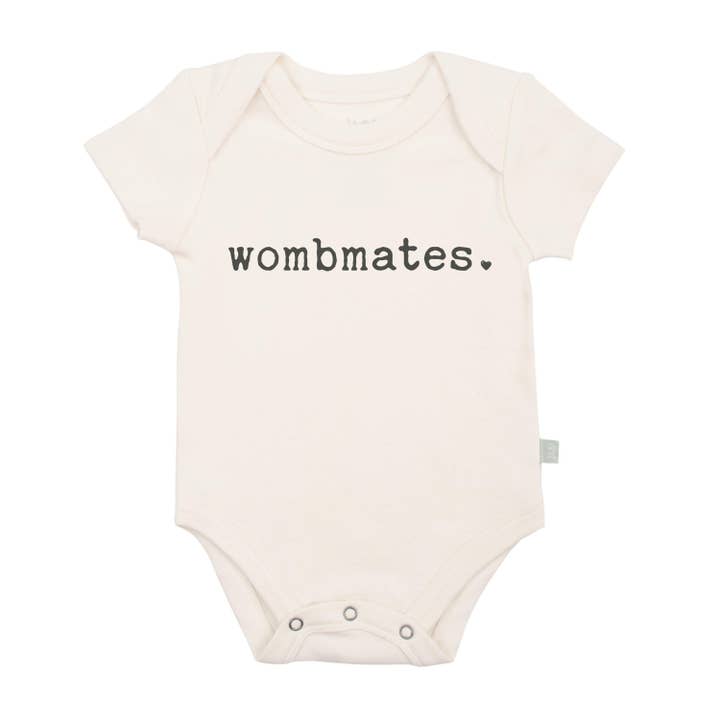 baby graphic organic bodysuit | wombmates for wholesale by Finn + Emma