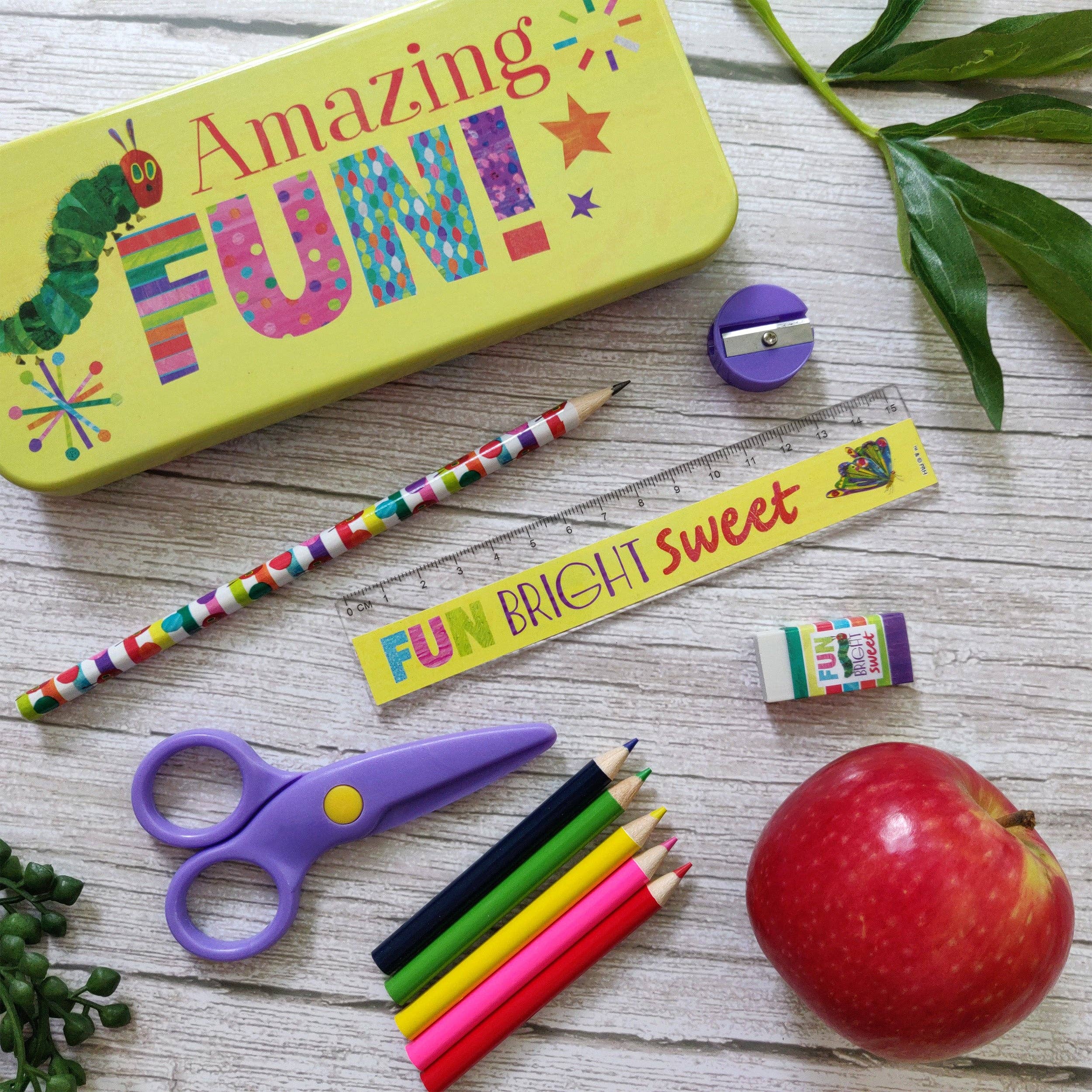 Robert Frederick Ltd – wholesale Stationery/notecard set – The Very Hungry Caterpillar Children’s Stationery Tin Set - First School Stationery Set For Ages 3 and Upward6