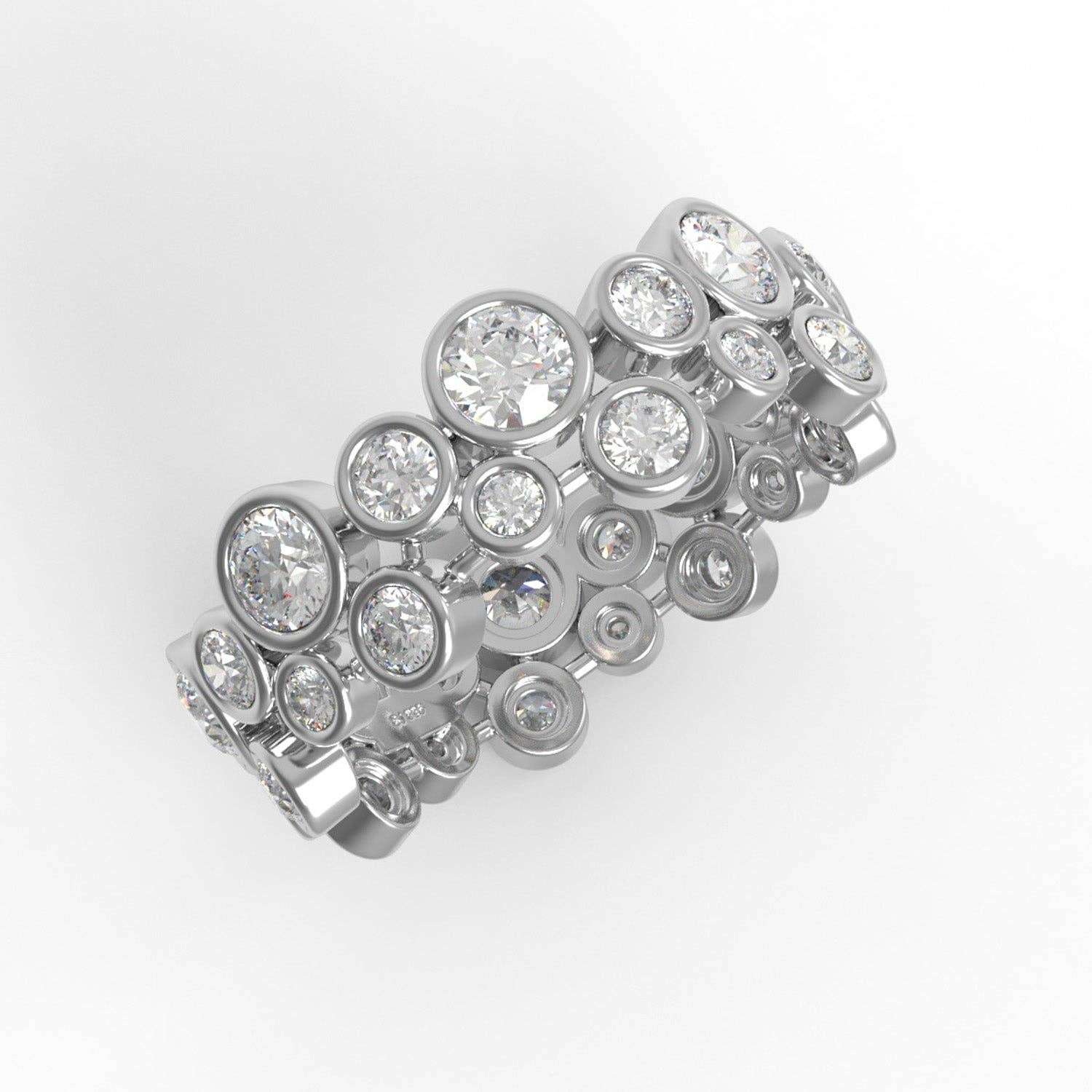 Star Joya – Großhandel Verlobungsringe – 3MM runder Moissanit 925 Silber Verlobungsring2