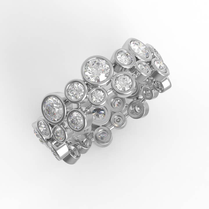 Star Joya – Großhandel Verlobungsringe – 3MM runder Moissanit 925 Silber Verlobungsring2