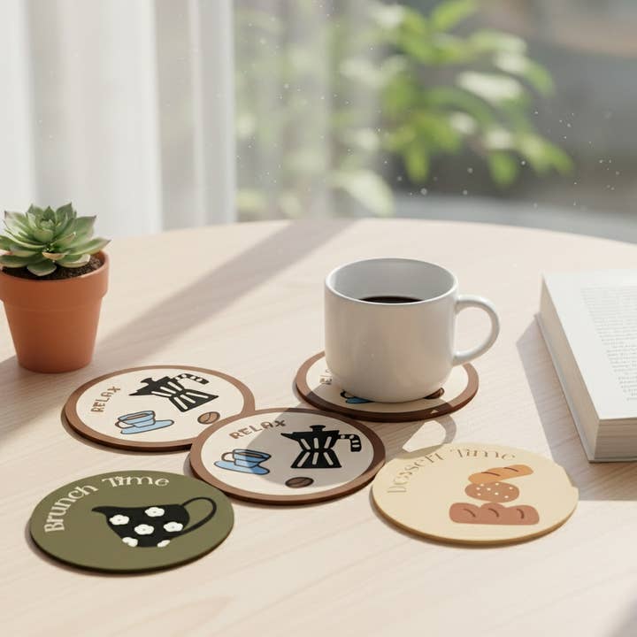 Otterware - Wholesale Coasters - French-Inspired Decorative Coasters (12 Styles)13
