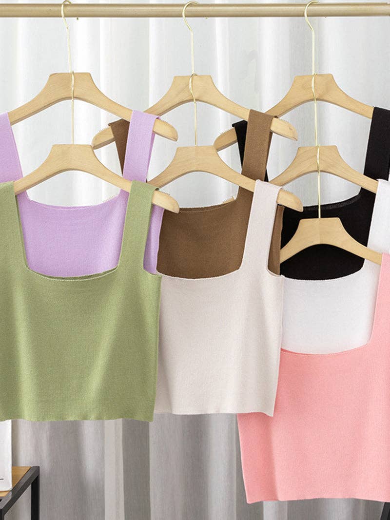 safistyle - Wholesale Tank Top - Women's - Square Neck Crop Top11