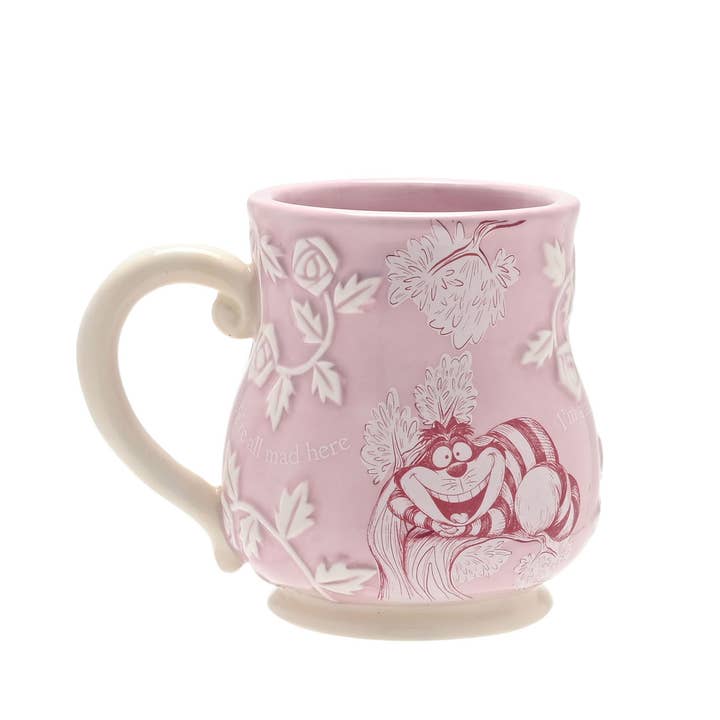 Tasse embossée Disney Alice au pays des merveilles - Cheshire Cat pour la vente par WIDDOP and Co.