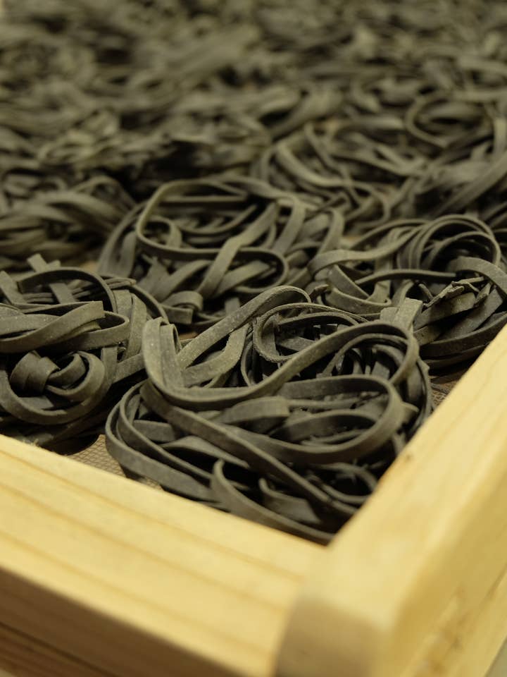 Pasta - Tagliatelle Noir de Sepia - BULK 3kg for wholesale by PATES FABRE