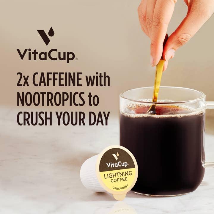 VitaCup - Wholesale Ground Coffee - 16ct Lightning Blend Coffee Pods1
