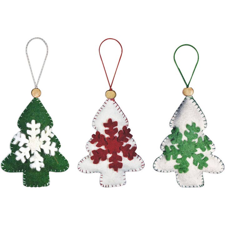 Tree Ornaments 3 asst for wholesale by Sunset Vista Designs