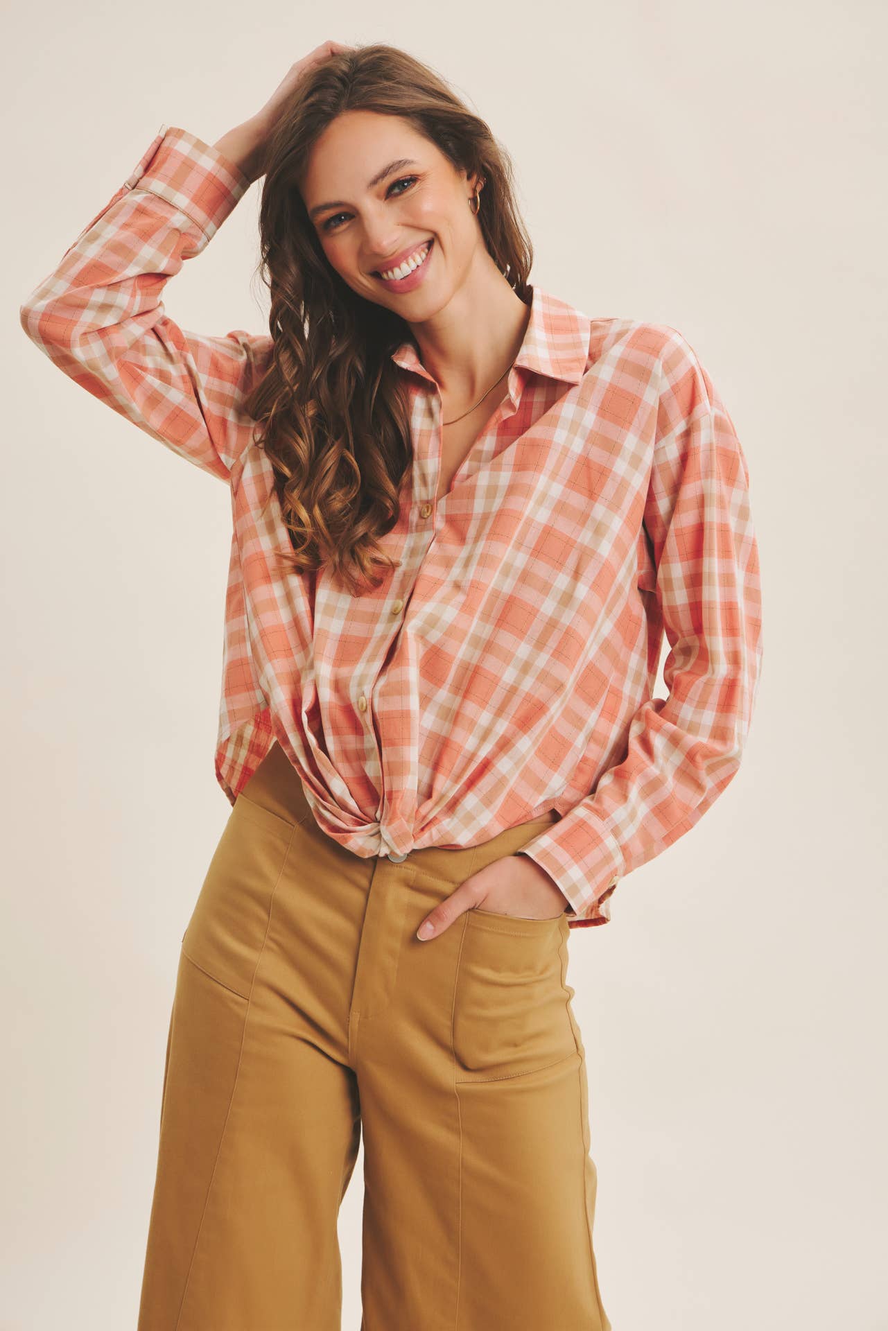 in february - Vente Jean – femme - PANTALON COURT À JAMBES LARGES ET TAILLE HAUTE EXTENSIBLE27