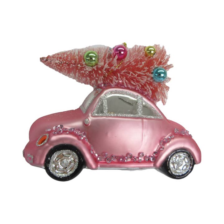 Pink Car w/Pink Tree for wholesale by December Diamonds