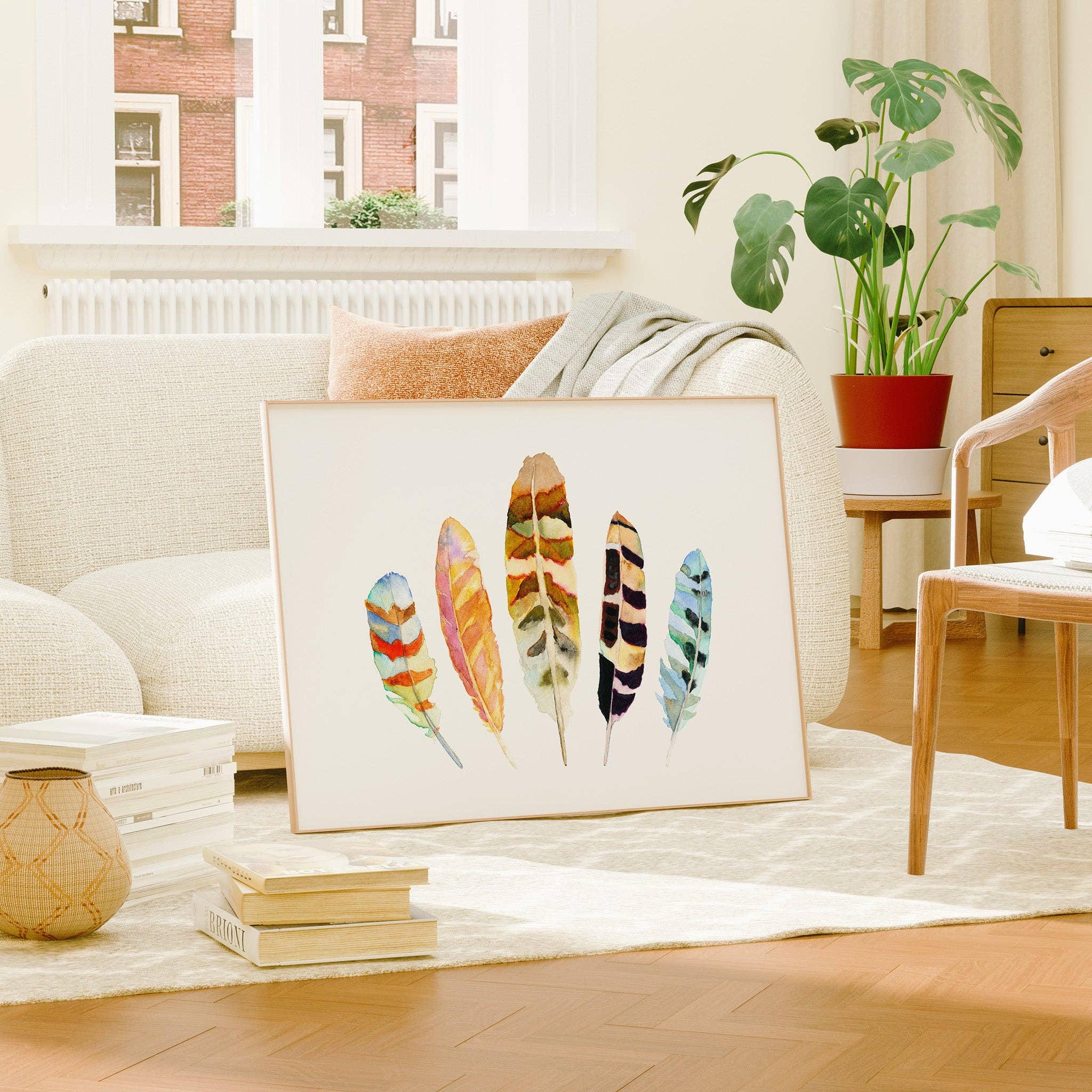 Snoogs & Wilde Art – wholesale Art print – 5 Feathers No. 55