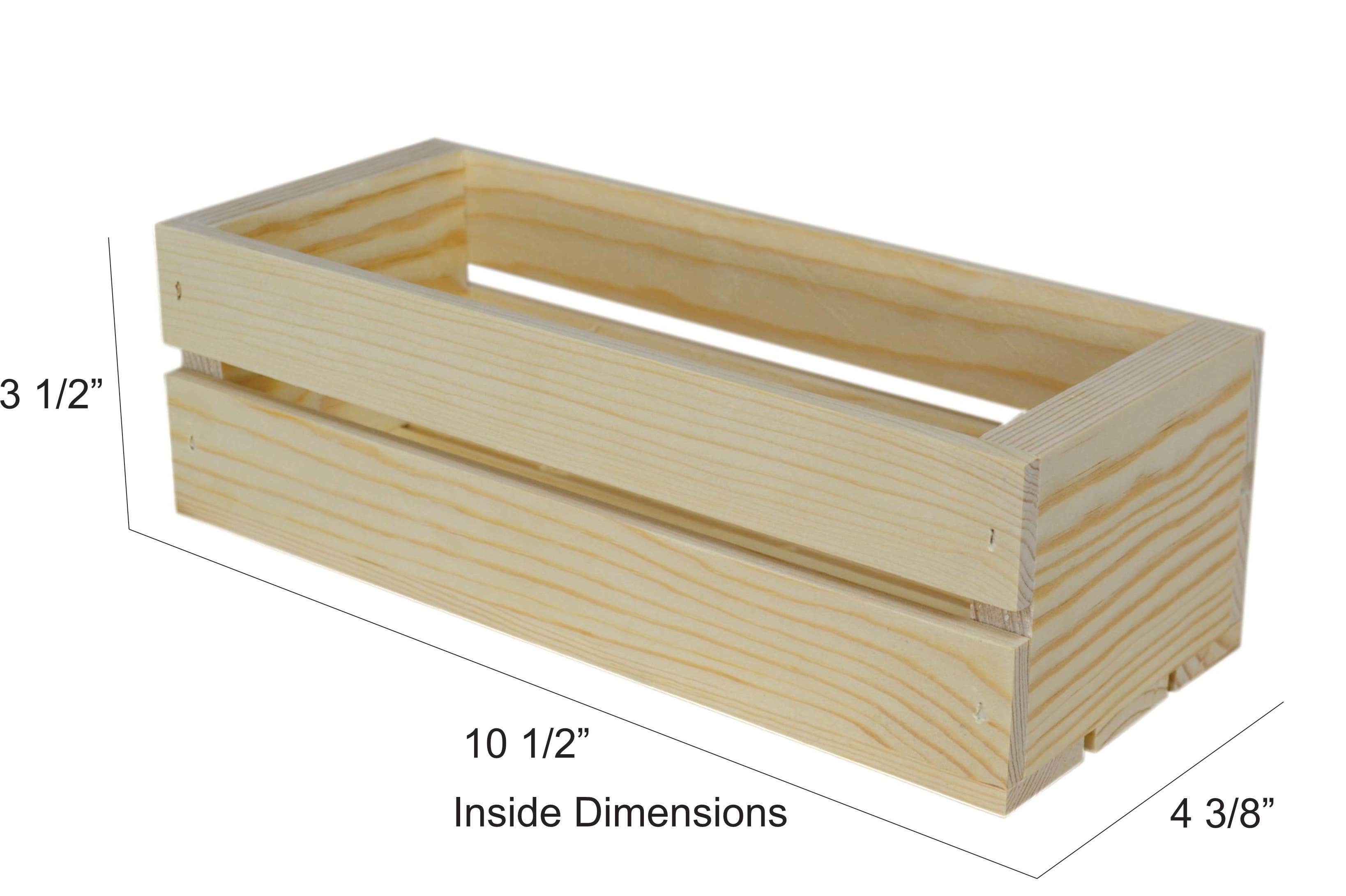 Old Fashioned Wooden Crates 12 x 5 x 4″ (Bulk) for your store Faire