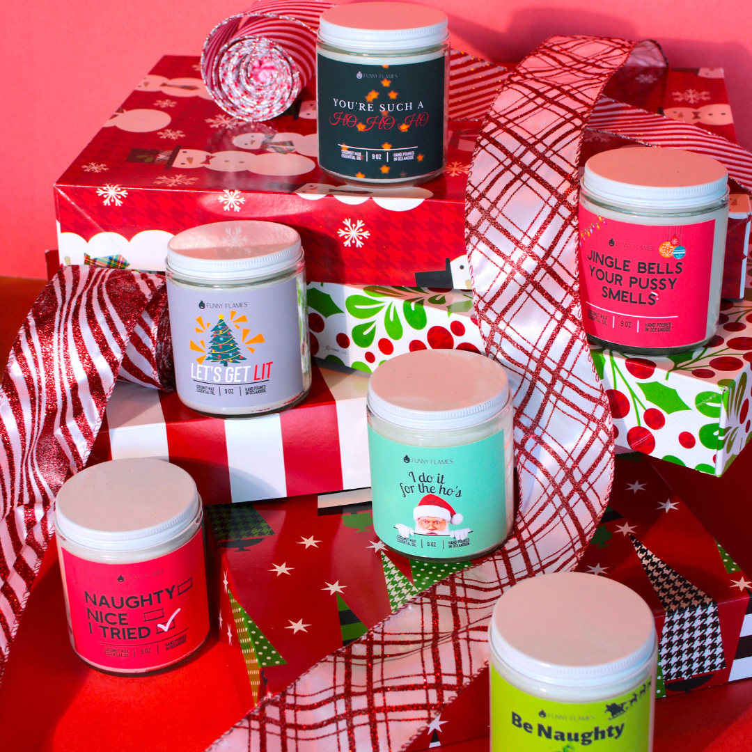 Funny Flames Candle Co - Les Creme - Wholesale Jar/Filled Candle - Holiday 2025 Best Sellers Collection 9oz Candles85
