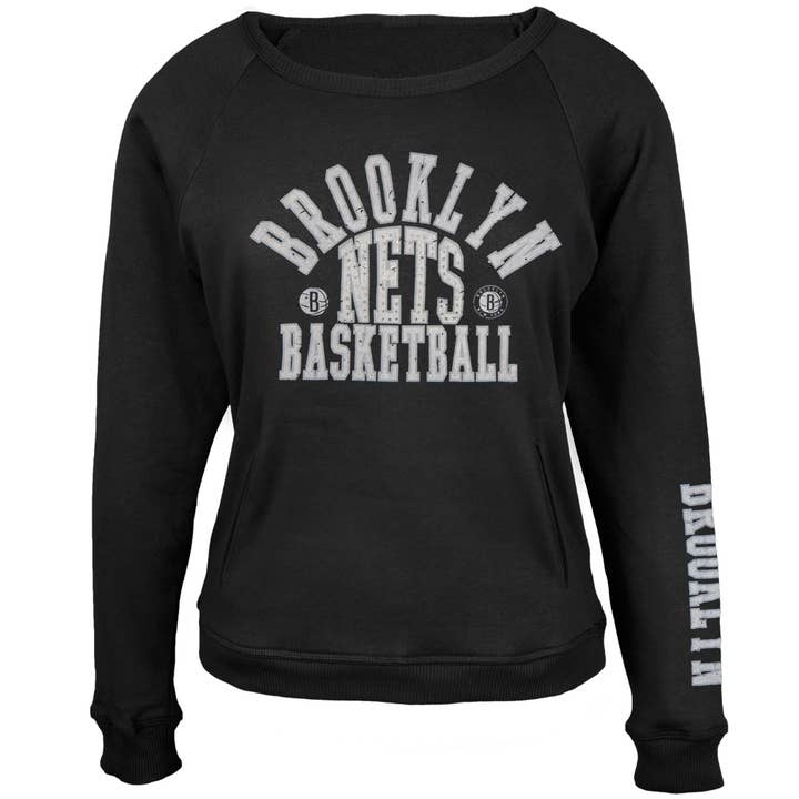Brooklyn Nets - Felpa Girocollo da Donna Overtime per Ragazze per la vendita all'ingrosso da parte di Official Store
