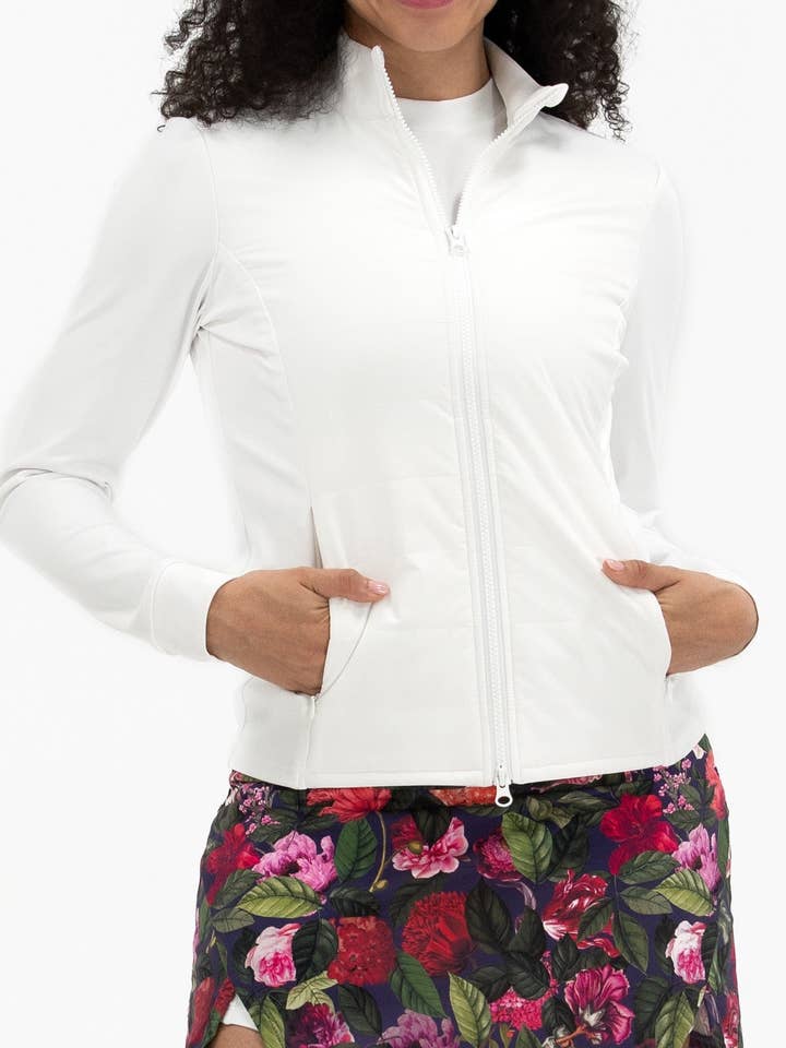 Insulated Hybrid Jacket for wholesale by Foray Golf