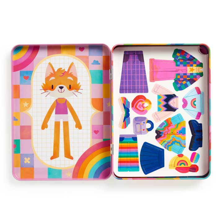 Chronicle Books - Wholesale Toy Set - Kids - Rainbow Fashion Magnetic Dress-Up3