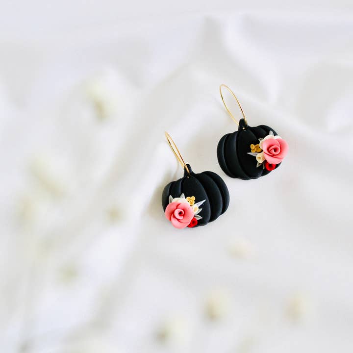 PERNAZ JEWEL – Engroshandel Hængeøreringe og creoløreringe – Græskar ler øreringe | ler øreringe | Halloween øreringe1