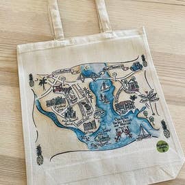 Borsa a tracolla Charleston SC in tela di cotone per la vendita all'ingrosso da parte di Gooseberry Designs
