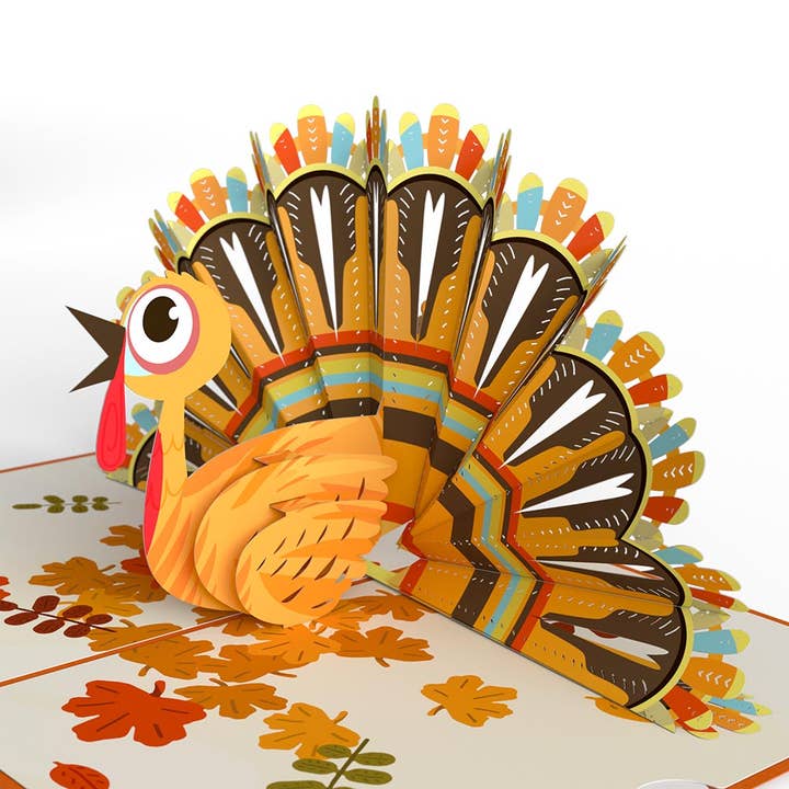 Gobble Till You Wobble Turkey 5''x7'' Card, Fall Decor, Fall for wholesale by Lovepop Cards