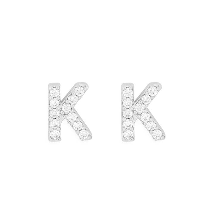 MYS Wholesale Inc - Wholesale Stud/Post Earrings - Cubic Zirconia Initial Earrings20