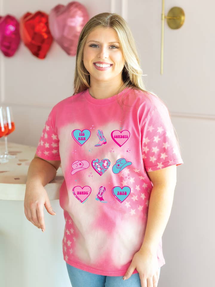 Western Valentine Element's Pink Star Oxidized Blank for wholesale by GRACE+EMMA by Southern Grace