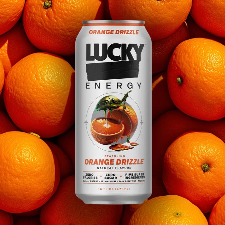 Paquete de 12 bebidas Lucky Energy Sparkling Orange Dream Sickle de 16 oz para venta al por mayor de EcoQuality