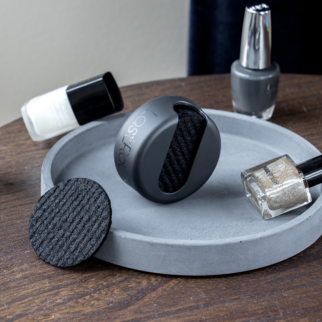 Black LastRound PRO - Sustainable Reusable Cotton Rounds for Makeup Removal and Nail Polish for wholesale on Faire5