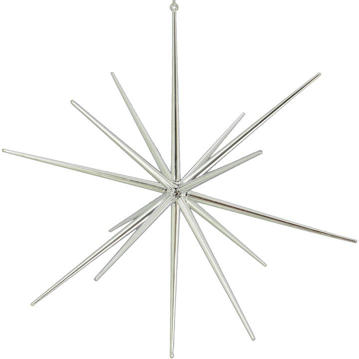 Lee Display - Wholesale Ornament - Silver Starbursts