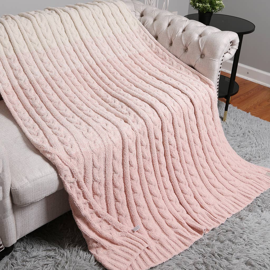 Fashion City - Vendita all'ingrosso Plaid - Coperta reversibile in maglia sfumata di colore 4