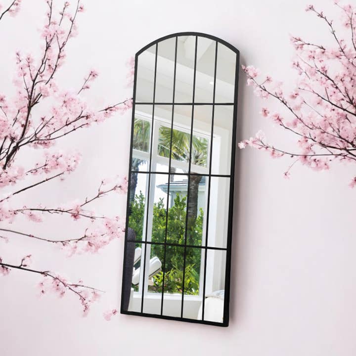 170Cm Cast Iron Black Wall Mirror for wholesale by Minster Stylish Living Ltd