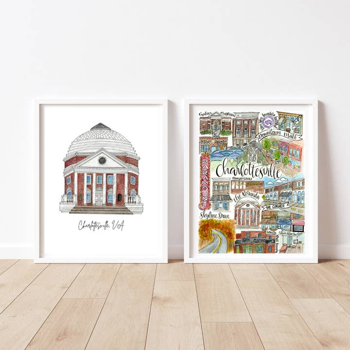 Mad Kitchen Co. - Wholesale Art print - Charlottesville Rotunda Art Print3