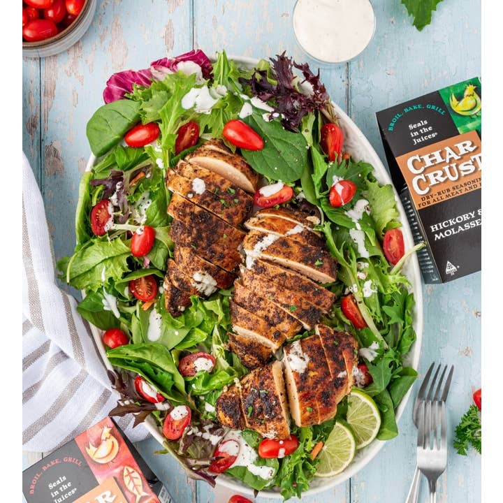 Char Crust Dry-Rub Seasonings - Vente Marinades en poudre - Assaisonnement à sec Char Crust, hickory et mélasse (paquet de 6)5