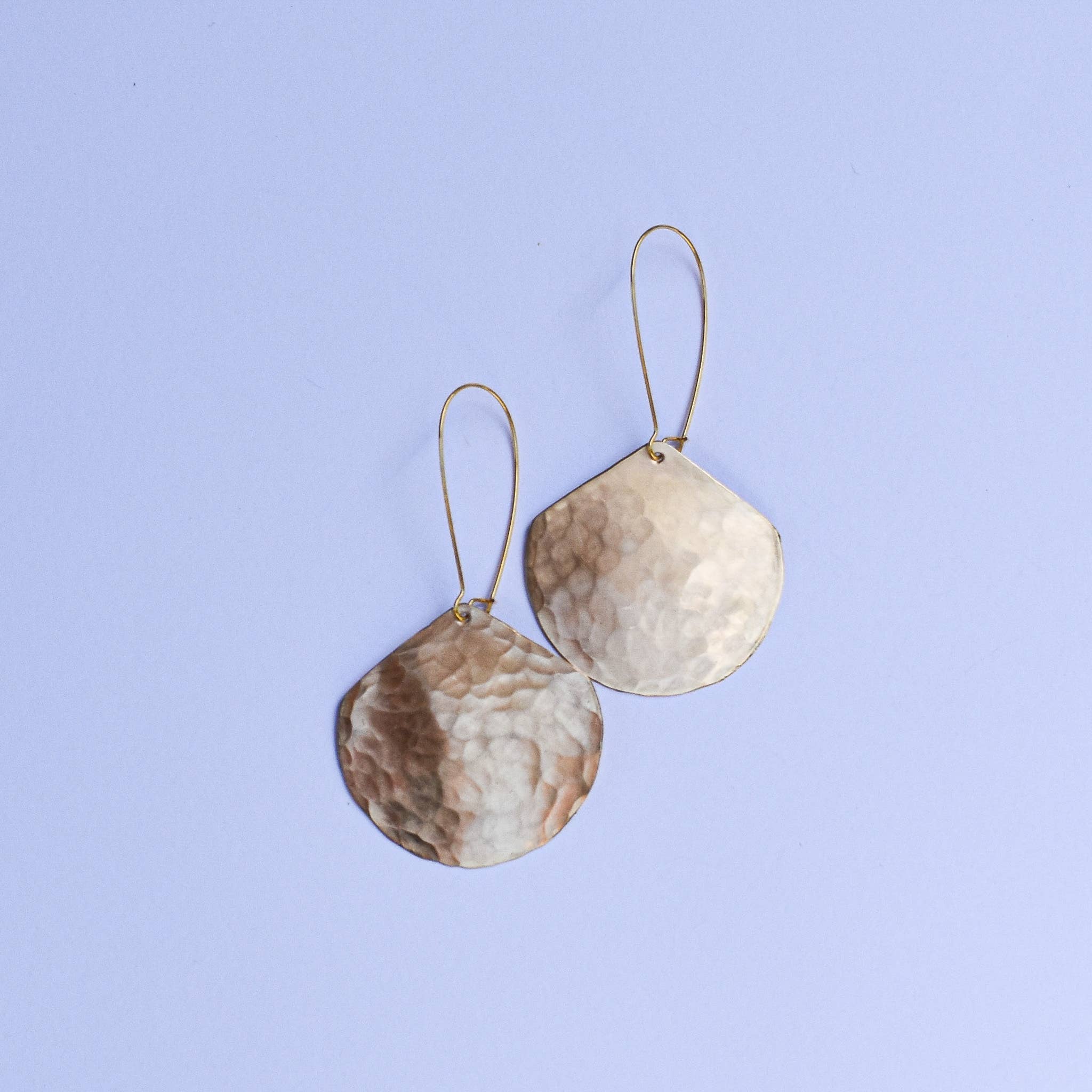 Cascadia Jewlery - Wholesale Dangle Earrings - Moon Drop Earrings - Brass5