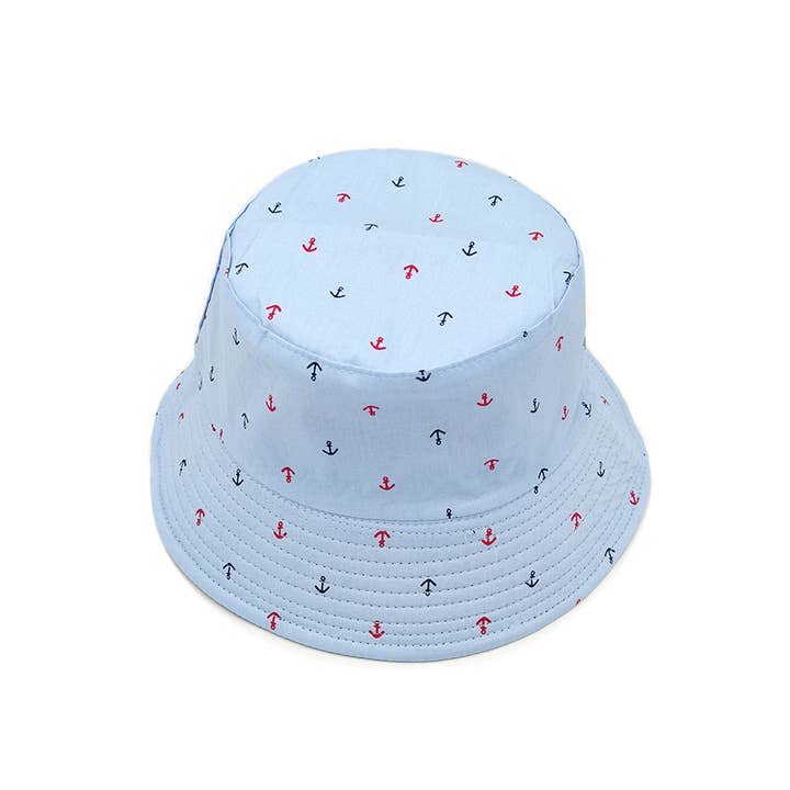 Hana - Wholesale Bucket Hat - Women's - Anchor Pattern Print Bucket Hat7