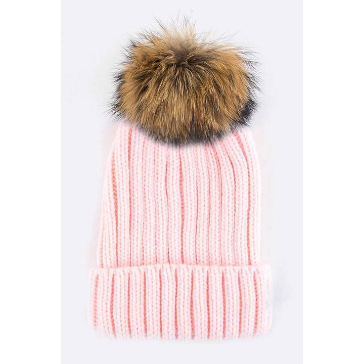 Artini Accessories - Wholesale Beanie - Women's - Detachable Fur Pom Fashion Beanie6