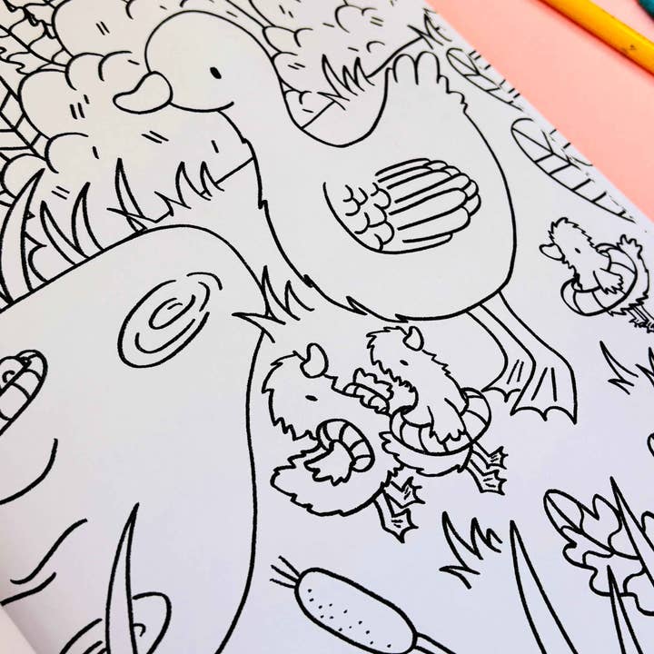 Pixiecraft - Wholesale Coloring & Activity Book - Kids & Baby - Spring into colour A4 colouring book3