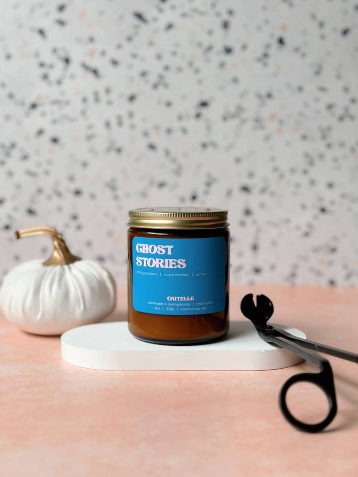 Ghost Stories Coconut Soy Wax Candle for wholesale by Caitelle