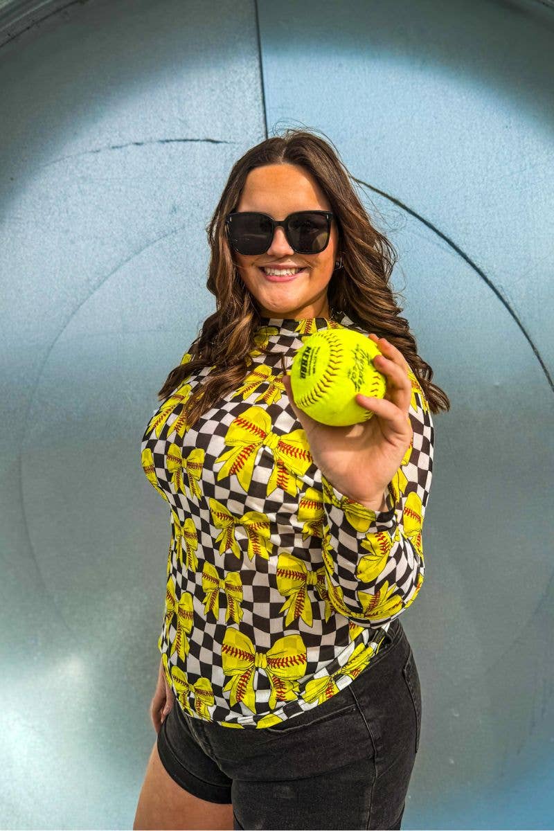 Sterling Kreek - Wholesale Blouse - Women's - Throw Like A Girl Mesh Top2