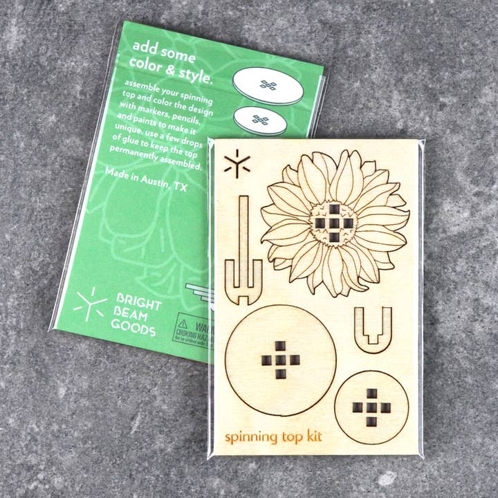 Flower Spinning Top Kit for wholesale by Bright Beam Goods