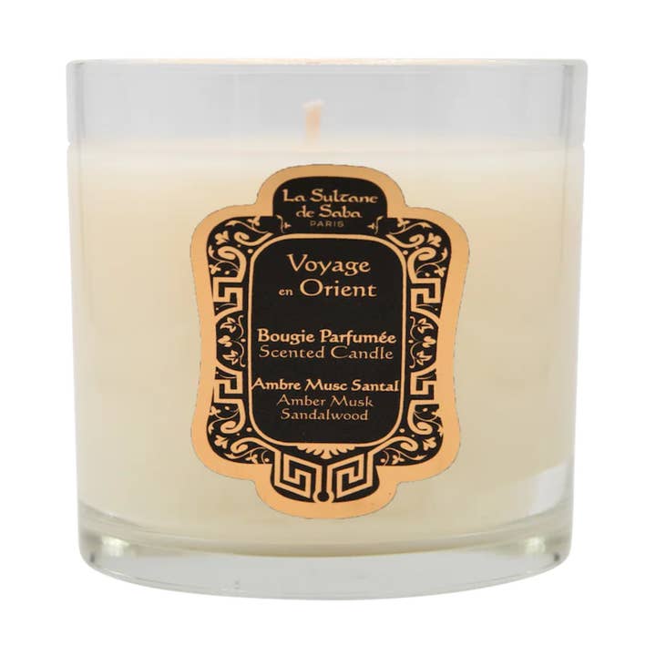 Candle – Amber, Musk & Sandalwood – Journey to the Orient for wholesale by La Sultane de Saba Canada