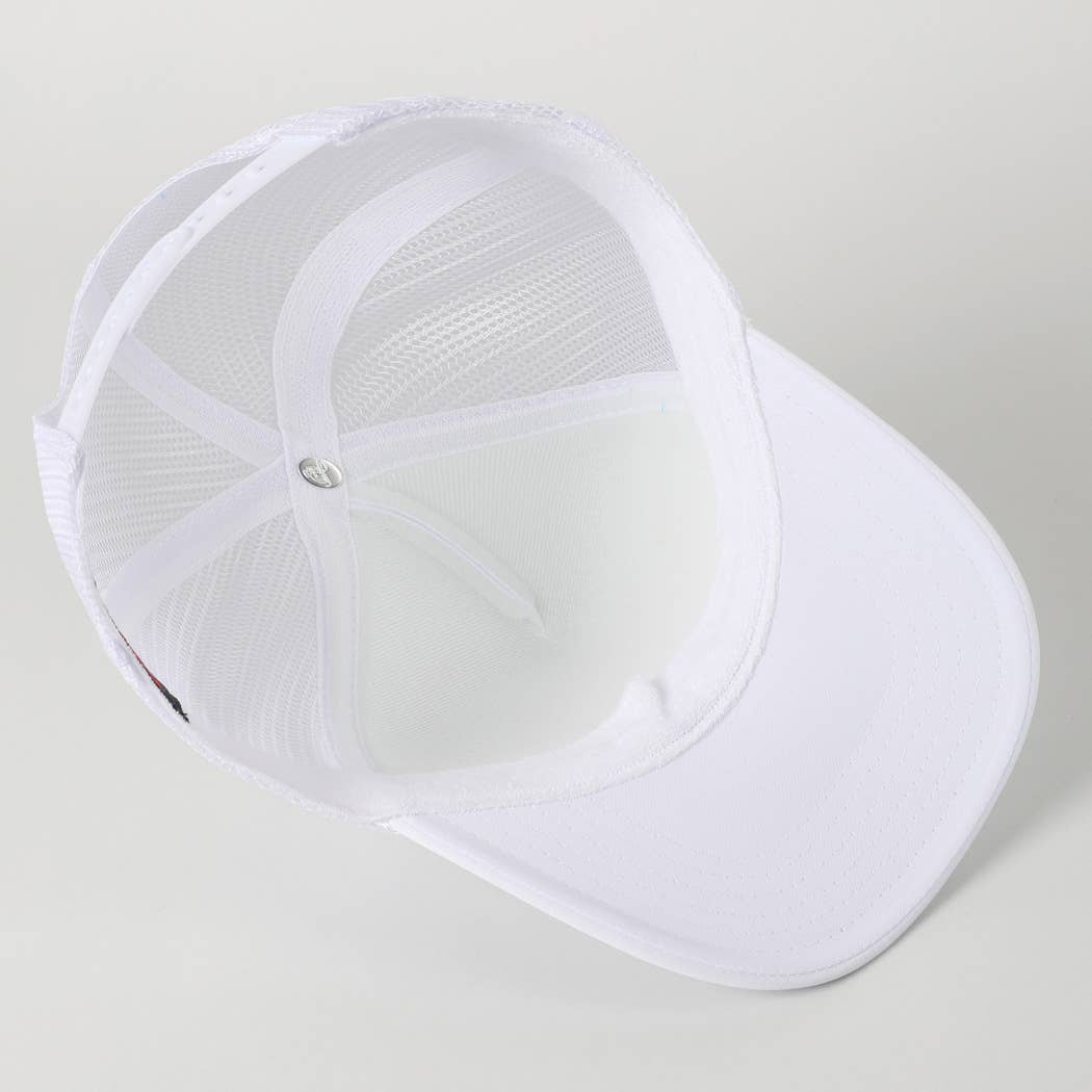 Fashion City - Wholesale Truckerpet - Dames - Heet Meiden Raken Stoepranden Glitter Logo Schuim Trucker Pet38