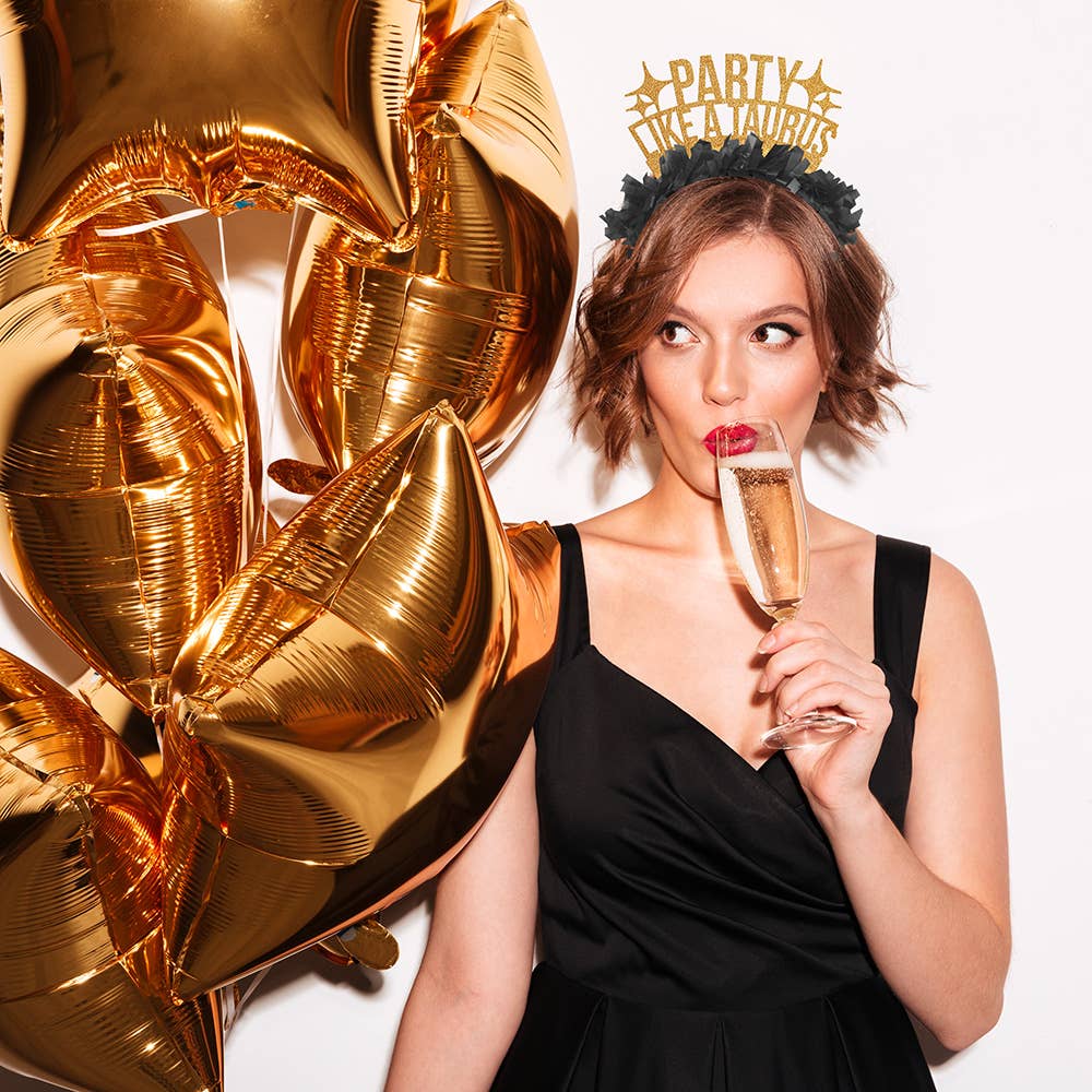 Festive Gal – wholesale Partyhatt/-krona – "Festa som en [Zodiak]" Party Diadem Krona Sortimentspaket3