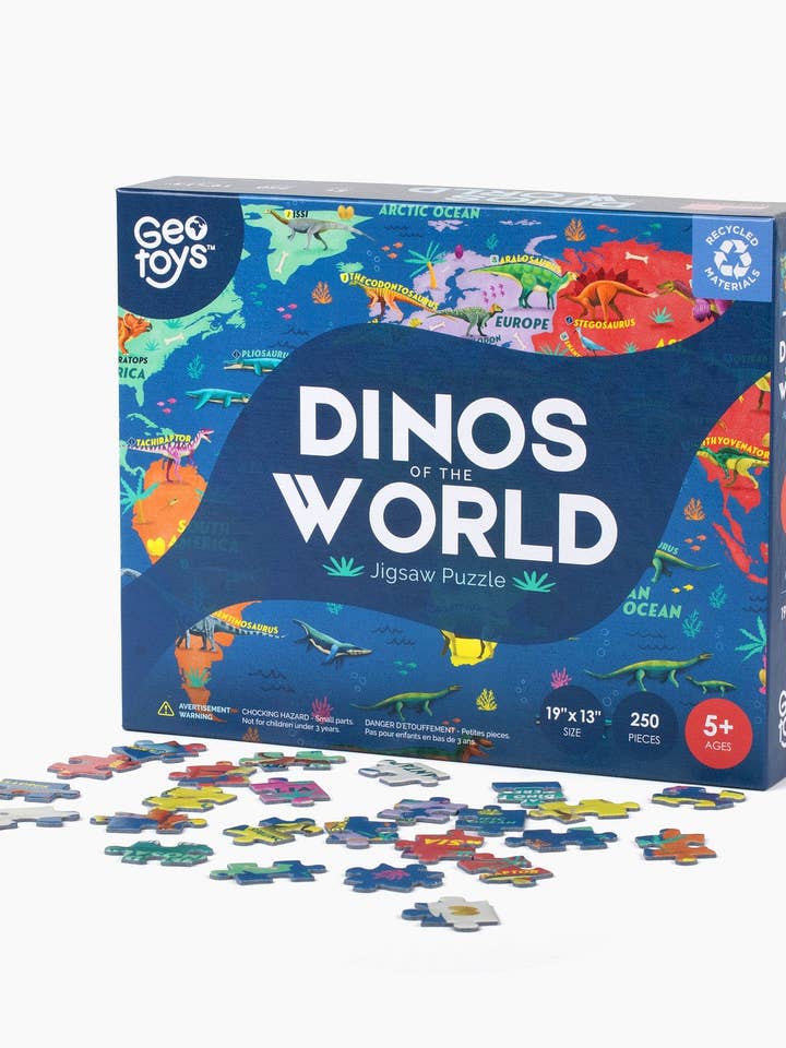 Dinos of the World Puzzle for wholesale by Geotoys