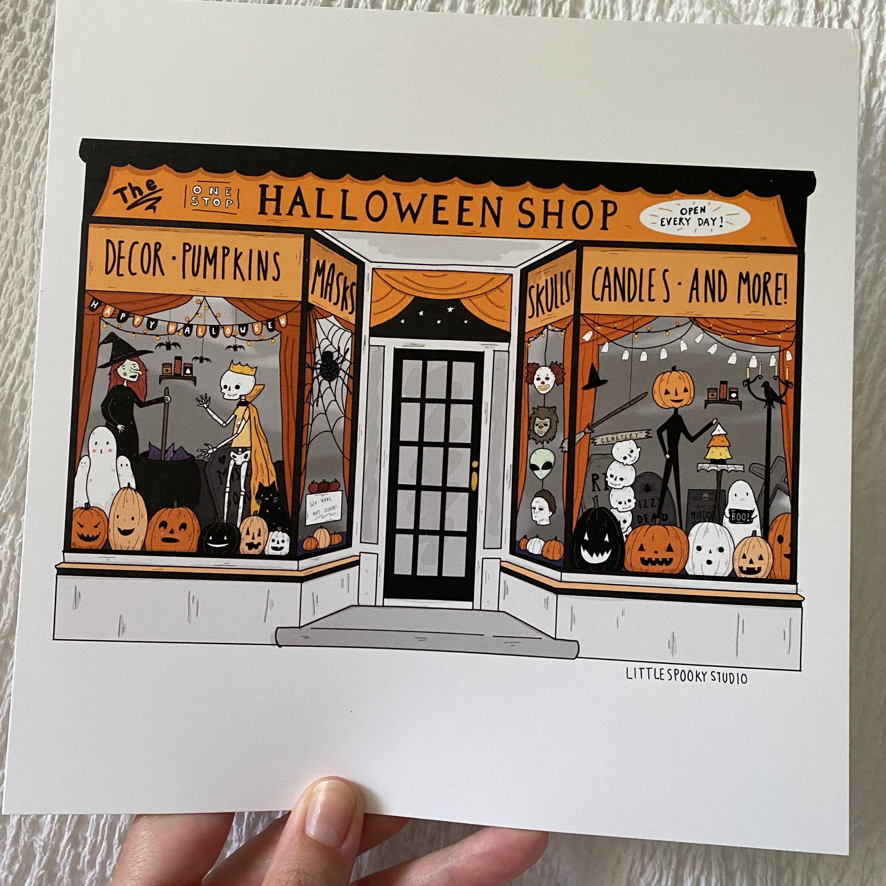 Little Spooky Studio - Wholesale Art Print - One Stop Halloween Shop Art Print2
