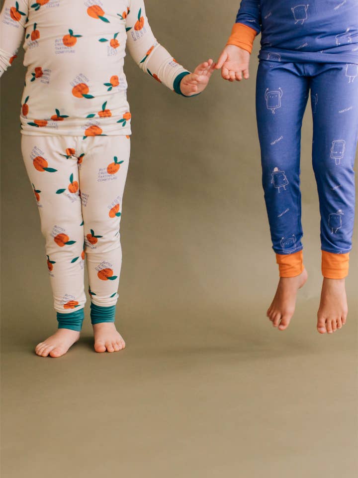 Tangerine Rêve - Wholesale Sleepwear Set - Kids - Tangerine Oats Pajamas2