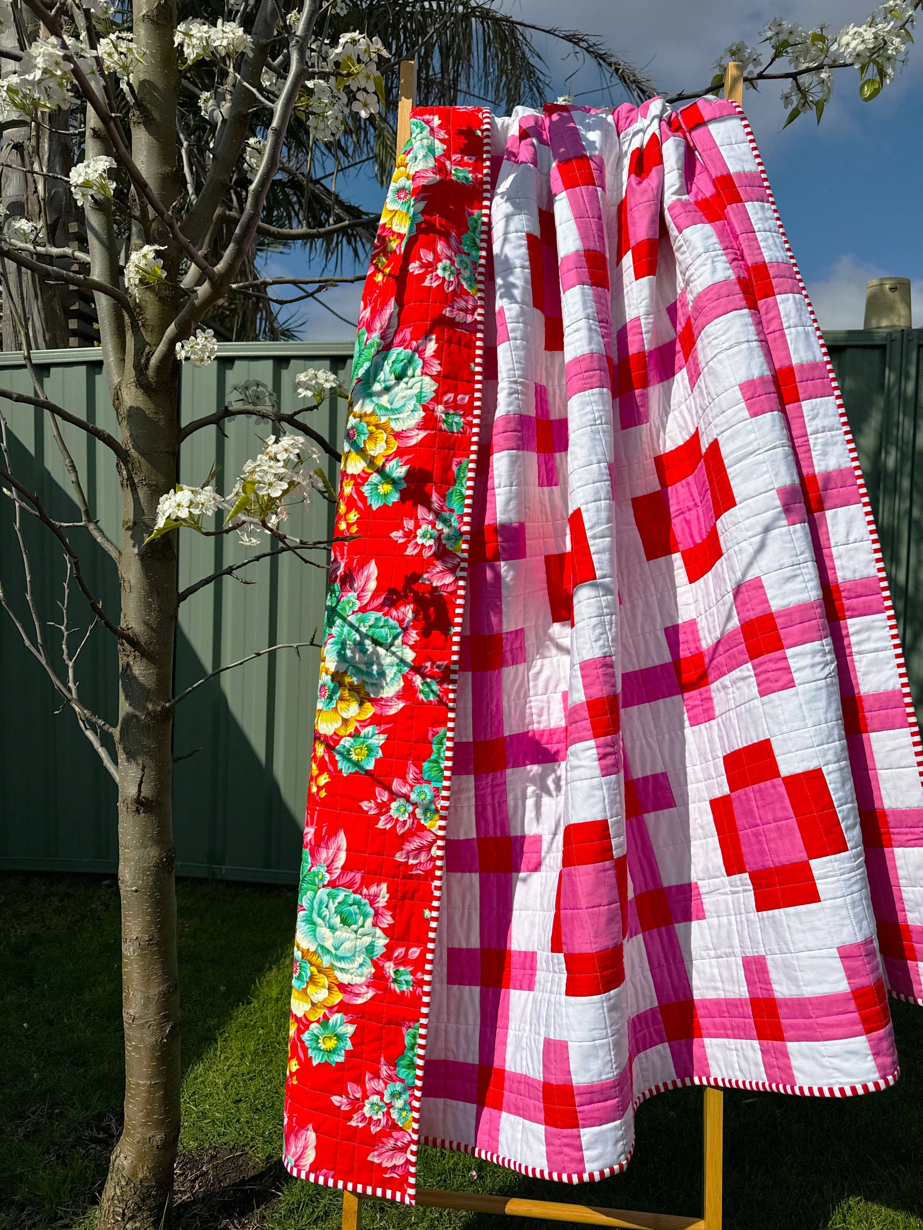emma jean jansen – Engroshandel Hobbyværktøj – • Engros - Poppy Pink Quilt Mønster17