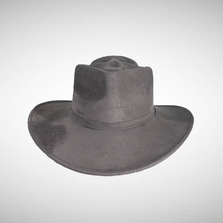 Nati Natash - Wholesale Fedora - Women's - Skull-Billy Style Vegan Suede Hat