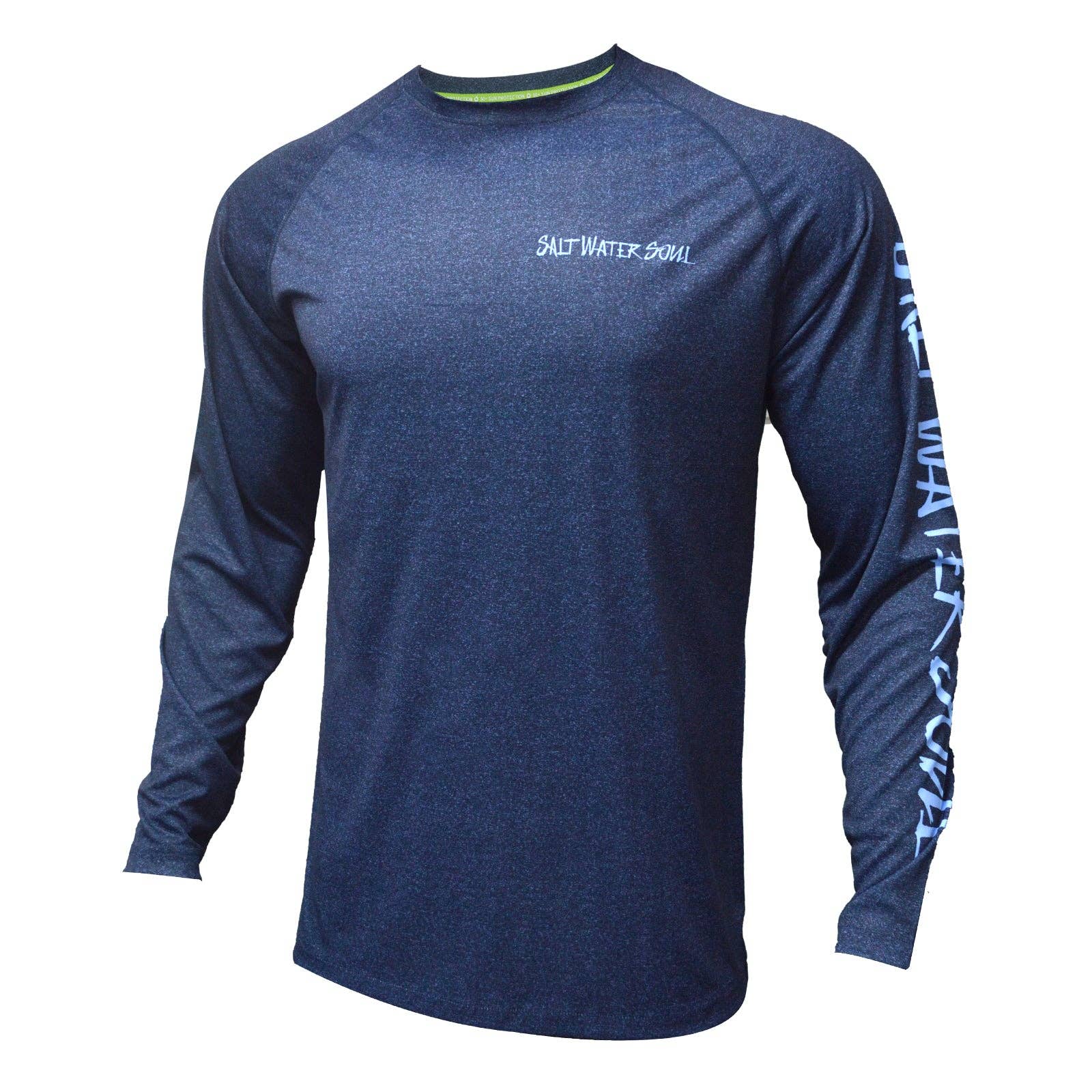 SALT WATER SOUL - Wholesale Screen Printed T-Shirt - Men's - Flounder Performance Shirt1